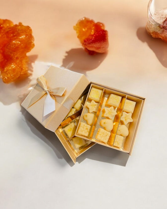 Fondants artisanaux naturels parfumés, senteur Ambre Tonka, Parfum de Grasse