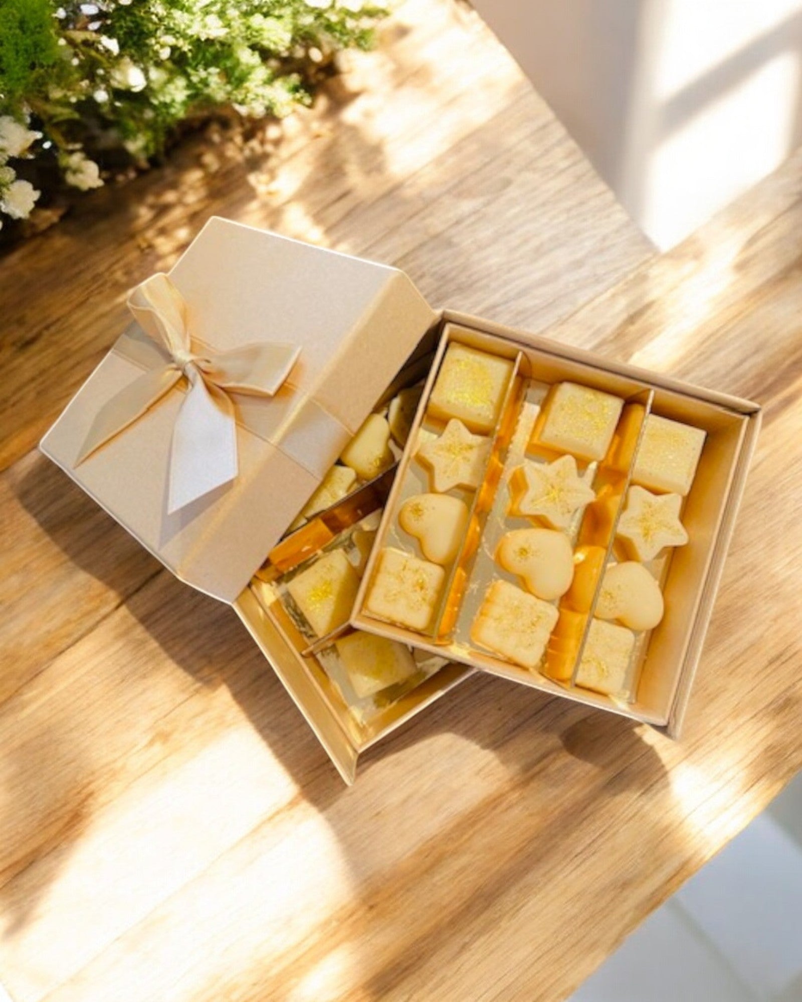 Fondants artisanaux naturels parfumés, senteur Rose Sauvage, Parfum de Grasse