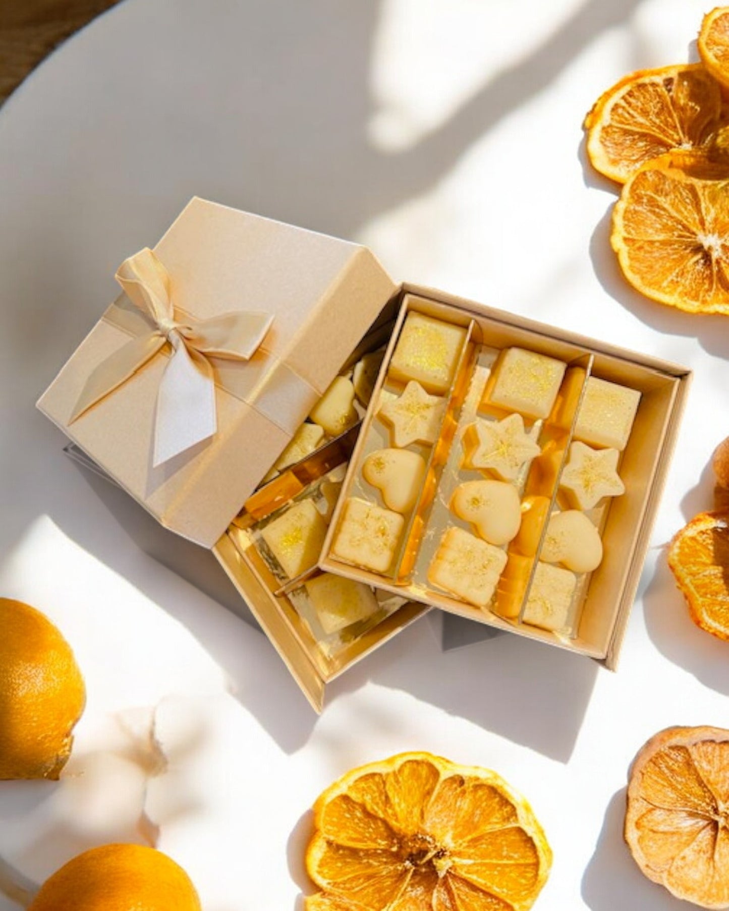 Fondants artisanaux naturels parfumés, senteur Orange Confite, Parfum de Grasse