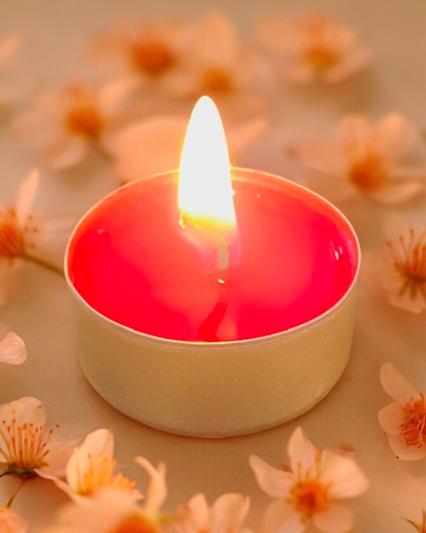 Bougie chauffe plat, contenant en aluminium, senteur Fleur d'Oranger