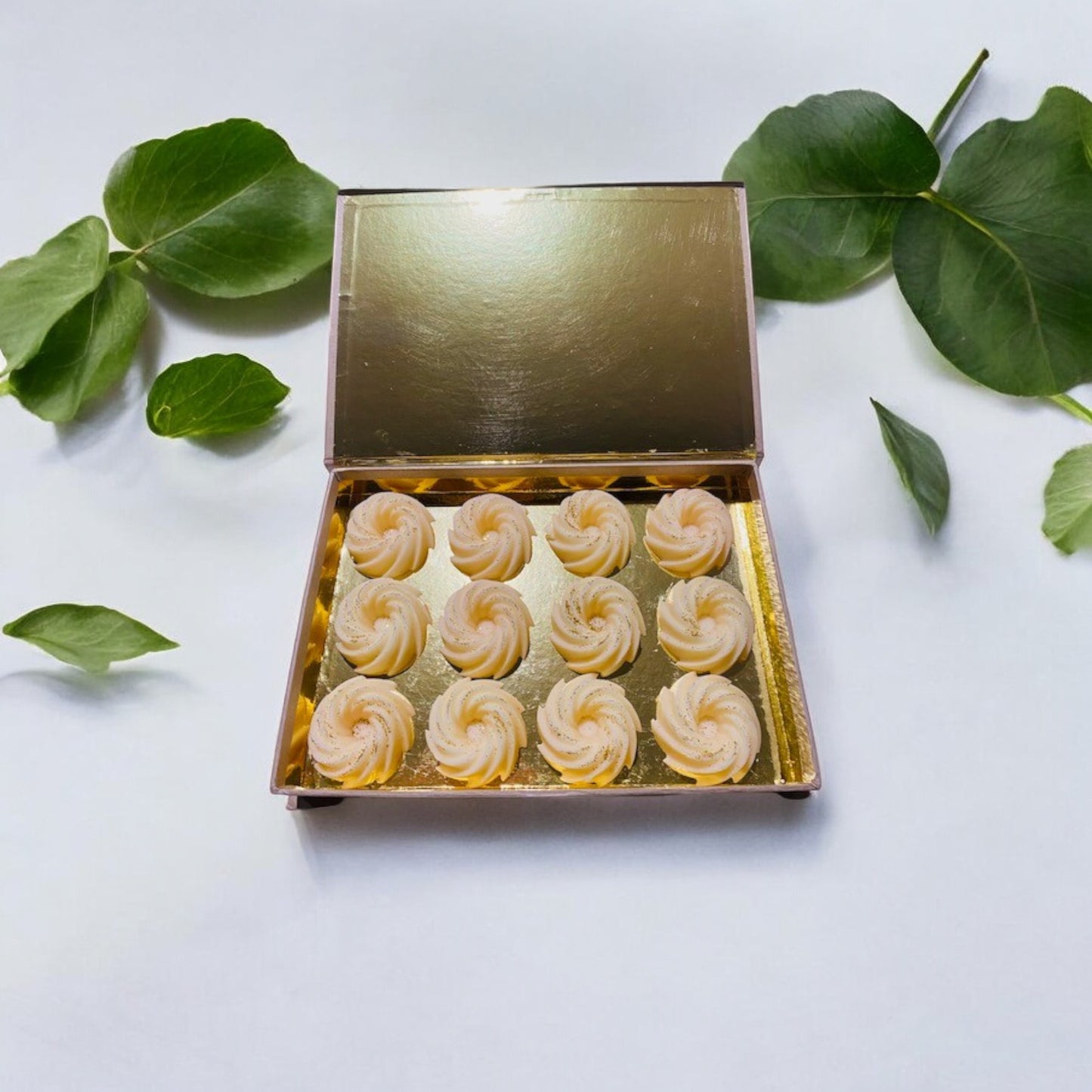 Coffret 12 fondants parfumés artisanaux naturels, senteur Fleur d'Oranger Parfum de Grasse