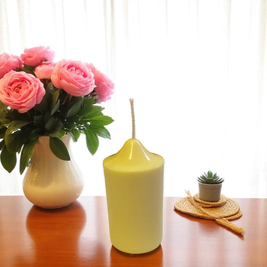 Bougie pilier artisanale naturelle