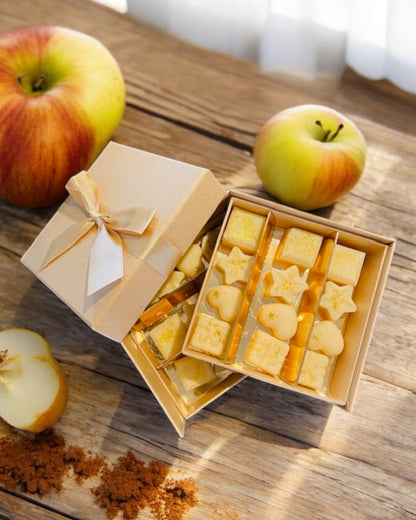 Fondants artisanaux naturels parfumés, senteur Pomme Cannelle, Parfum de Grasse