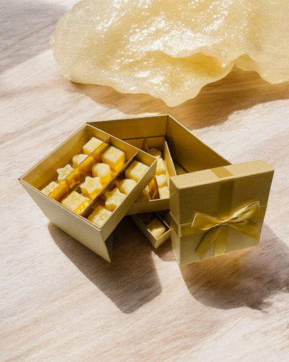 Coffret fondants artisanaux naturels parfumés Musc Cristallin - 24 ou 36 unités