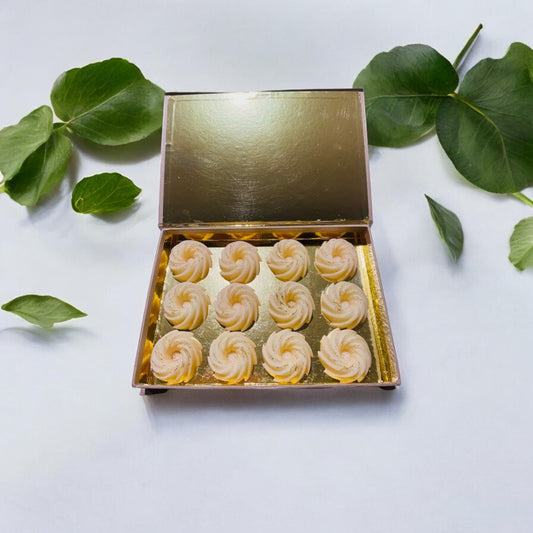 Coffret 12 fondants parfumés artisanaux naturels, senteur Fleur d'Oranger Parfum de Grasse 