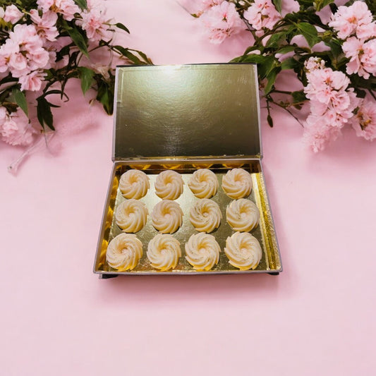 Coffret 12 fondants parfumés artisanaux naturels, senteur Fleur de Sakura Parfum de Grasse 