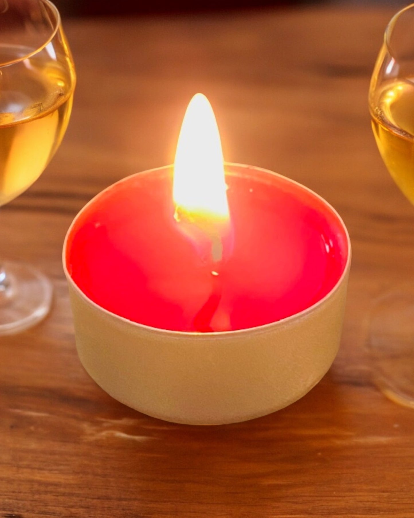 Bougie chauffe plat, contenant en aluminium, senteur Pinot Gris