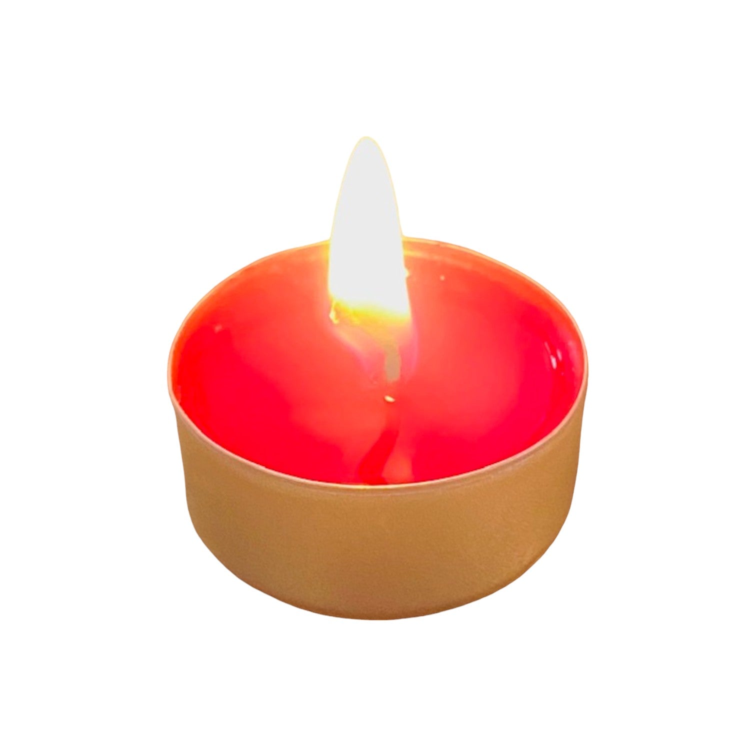 Bougie chauffe plat, contenant en aluminium, non parfumée